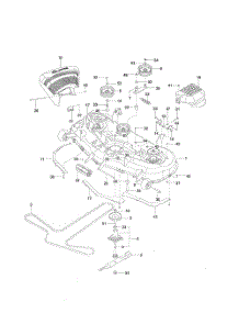 Mower Deck  /  Cutting Deck parts for Husqvarna Riding Mower Tractor 967003901 from AppliancePartsPros.com