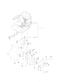 Seat parts for Husqvarna Riding Mower Tractor 967003901 from AppliancePartsPros.com