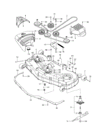 Mower Deck  /  Cutting Deck parts for Husqvarna Riding Mower Tractor 96727170100 from AppliancePartsPros.com