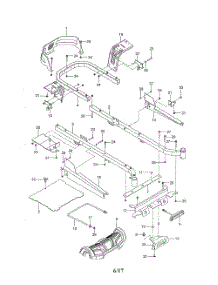 Frame parts for Husqvarna Riding Mower Tractor 96732390100 from AppliancePartsPros.com
