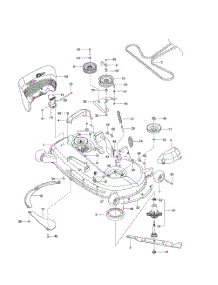 Mower Deck  /  Cutting Deck parts for Husqvarna Riding Mower Tractor 96732390300 from AppliancePartsPros.com