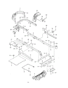 Frame parts for Husqvarna Riding Mower Tractor 96732410100 from AppliancePartsPros.com