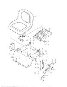 Seat parts for Husqvarna Riding Mower Tractor 96732410100 from AppliancePartsPros.com