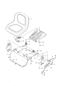 Seat parts for Husqvarna Riding Mower Tractor 967324401-00 from AppliancePartsPros.com