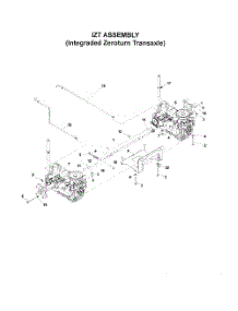 Integraded Zerotum Transaxle parts for Husqvarna Riding Mower Tractor 968999219 from AppliancePartsPros.com