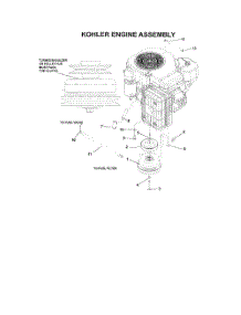Kohler Engine Assembly parts for Husqvarna Riding Mower Tractor 968999219 from AppliancePartsPros.com