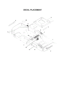 Decal Placement parts for Husqvarna Riding Mower Tractor 968999219 from AppliancePartsPros.com