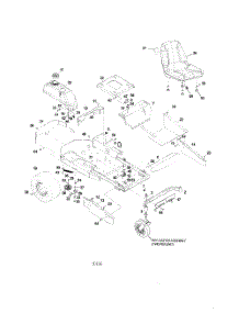 Main Frame Assembly parts for Husqvarna Riding Mower Tractor 968999220 from AppliancePartsPros.com