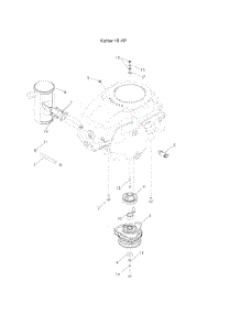 Engine - Kohler 18 Hp parts for Husqvarna Riding Mower Tractor 968999281 from AppliancePartsPros.com