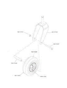Caster Assembly parts for Husqvarna Riding Mower Tractor 968999301 from AppliancePartsPros.com