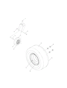 Wheels And Tires parts for Husqvarna Riding Mower Tractor 968999511 from AppliancePartsPros.com