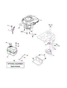 Engine parts for Husqvarna Riding Mower Tractor CTH191 from AppliancePartsPros.com