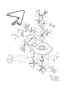 Mower parts for Husqvarna Riding Mower Tractor CTH191 from AppliancePartsPros.com