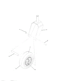 Caster Assembly parts for Husqvarna Riding Mower Tractor CZ4217 from AppliancePartsPros.com