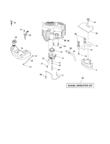 Engine parts for Husqvarna Riding Mower Tractor GTH2448T from AppliancePartsPros.com
