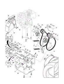 Chassis  /  Engine  /  Pulleys parts for Husqvarna Snow Removal Equipment HL1027 STEA from AppliancePartsPros.com
