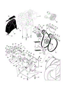 Chassis  /  Engine  /  Pulleys parts for Husqvarna Snow Removal Equipment HL1027 STEB from AppliancePartsPros.com