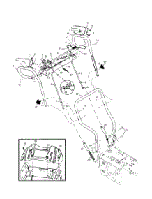 Handles parts for Husqvarna Snow Removal Equipment HL524STA from AppliancePartsPros.com