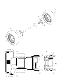 Wheels  /  Decals parts for Husqvarna Snow Removal Equipment HL524STA from AppliancePartsPros.com