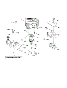 Engine parts for Husqvarna Riding Mower Tractor LGTH2454 from AppliancePartsPros.com