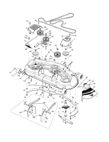 Mower Deck parts for Husqvarna Riding Mower Tractor LGTH2454 from AppliancePartsPros.com