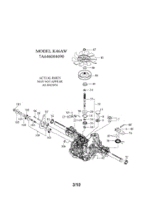 Transaxle parts for Husqvarna Riding Mower Tractor LGTH2454 from AppliancePartsPros.com