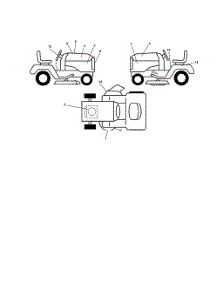 Decals parts for Husqvarna Riding Mower Tractor LO21H48A from AppliancePartsPros.com