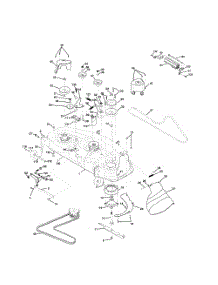 Mower Deck parts for Husqvarna Riding Mower Tractor LO21H48A from AppliancePartsPros.com