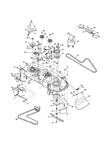Mower Deck parts for Husqvarna Riding Mower Tractor LO21H48E from AppliancePartsPros.com