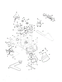 Mower Deck parts for Husqvarna Riding Mower Tractor LO21H48F from AppliancePartsPros.com