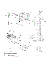 Engine parts for Husqvarna Riding Mower Tractor LO21H48G from AppliancePartsPros.com