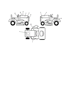 Decals parts for Husqvarna Riding Mower Tractor LO21H48H from AppliancePartsPros.com