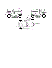 Decals parts for Husqvarna Riding Mower Tractor LOGT2254 from AppliancePartsPros.com