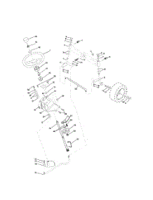 Steering Assembly parts for Husqvarna Riding Mower Tractor LOGT25H48A from AppliancePartsPros.com
