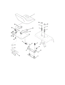 Seat Assembly parts for Husqvarna Riding Mower Tractor LOGT25H48A from AppliancePartsPros.com