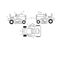Decals parts for Husqvarna Riding Mower Tractor LOGTH2448T from AppliancePartsPros.com