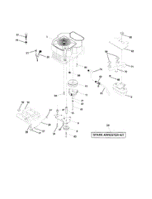Engine parts for Husqvarna Riding Mower Tractor LOGTH2548A from AppliancePartsPros.com