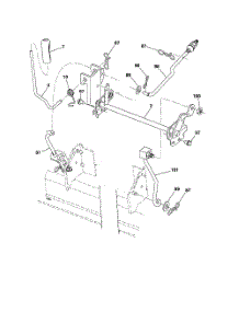 Mower Lift parts for Husqvarna Riding Mower Tractor LTH18538 from AppliancePartsPros.com