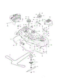 Mower Deck   /   Cutting Deck parts for Husqvarna Riding Mower Tractor MZ5425S from AppliancePartsPros.com