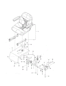 Seat parts for Husqvarna Riding Mower Tractor MZ5425S from AppliancePartsPros.com