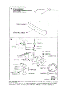 Rear Bumper, Electrical Sys. parts for Husqvarna Riding Mower Tractor RIDER 155 from AppliancePartsPros.com