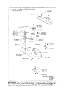 Mower Deck parts for Husqvarna Riding Mower Tractor RIDER 16 from AppliancePartsPros.com