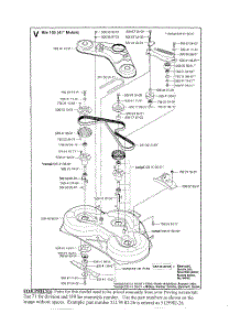Mower Deck parts for Husqvarna Riding Mower Tractor RIDER 16 from AppliancePartsPros.com