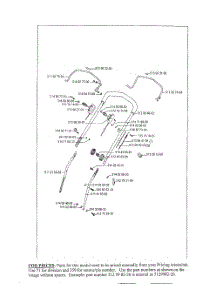 Handle parts for Husqvarna Walk Behind Lawn Mower ROYAL 53S INTEK from AppliancePartsPros.com