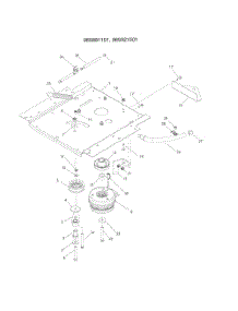 Engine Plate-965881101, 965921501 parts for Husqvarna Riding Mower Tractor RZ5422 from AppliancePartsPros.com