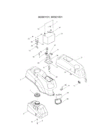 Ignition-965881101, 965921501 parts for Husqvarna Riding Mower Tractor RZ5422 from AppliancePartsPros.com