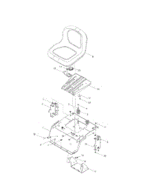 Seat parts for Husqvarna Riding Mower Tractor RZ5422 from AppliancePartsPros.com