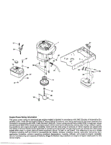 Engine parts for Husqvarna Riding Mower Tractor YTH2042 from AppliancePartsPros.com