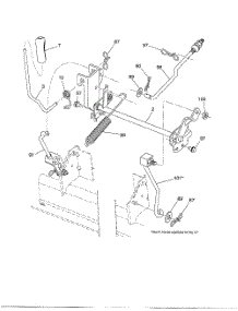 Mower Lift parts for Husqvarna Riding Mower Tractor YTH2042 from AppliancePartsPros.com