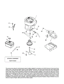 Engine parts for Husqvarna Riding Mower Tractor YTH2042 from AppliancePartsPros.com